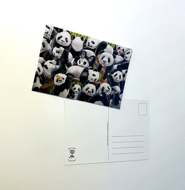 Pandamania -postikortti