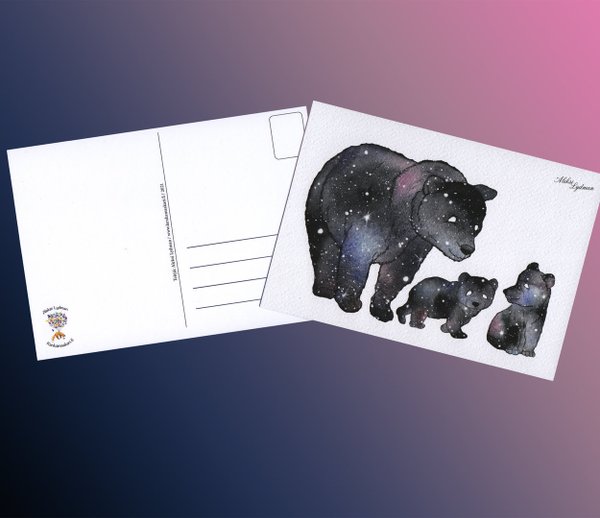Galaxi-Karhut -postikortti