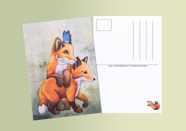 Kettuveljekset -postikortti / A6